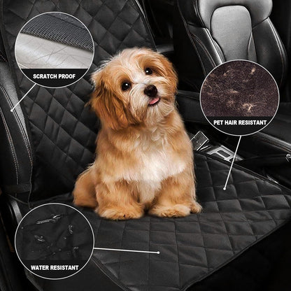 Dog Seat Cover Cars Trucks Suvs, Thick 600D Heavy Duty Pets Car Seat Cover, Waterproof & Wear-Resistant Durable Nonslip Backing & Hammock Convertible - 2 Pack